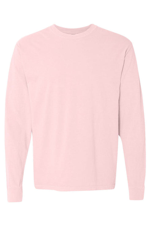 The Painted Red Nose Reindeer Comfort Colors Heavyweight Long Sleeve T-Shirt