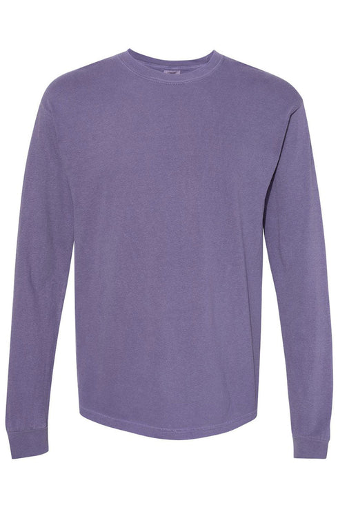 Retro Spooky Season Front & Back Design Comfort Colors Heavyweight Long T-Shirt