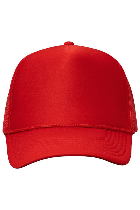 Distressed Softball. Foam Mesh Back Trucker Cap