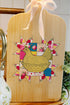Quilter's Coop Decorative Wood Cutting Board
