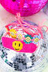 Sunny Smiles Fuchsia Cord Bracelet Set