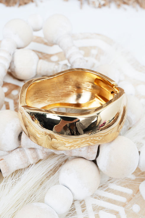 Marquee Moment Goldtone Hinged Bracelet