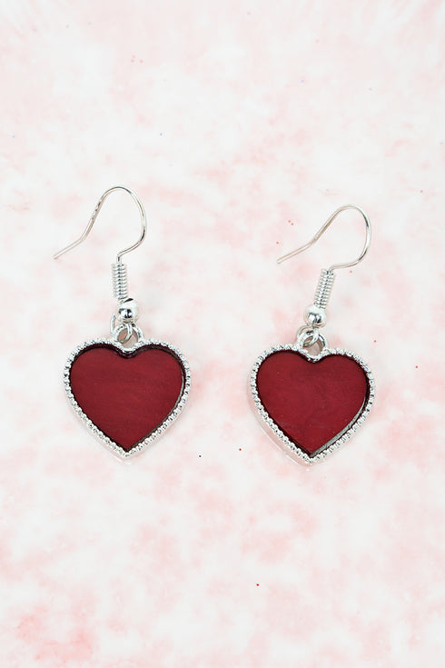Red Hearts Aglow Earrings