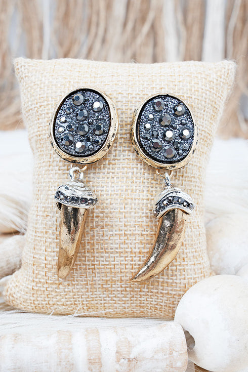Black Sizzle & Shine Earrings