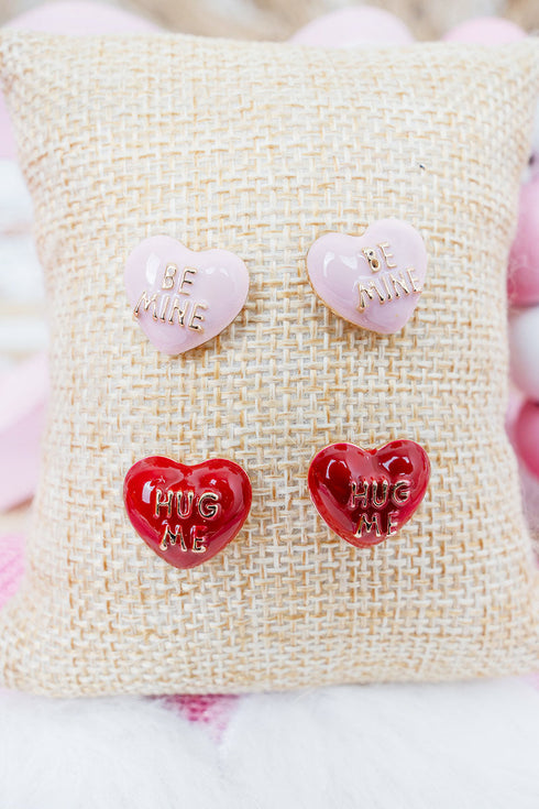 Pink & Red Sweet Talk Earrings 2 Pair Set