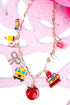 School Days Goldtone Charm Necklace