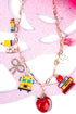 School Days Goldtone Charm Necklace