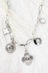 Next Level Silvertone Charm Necklace