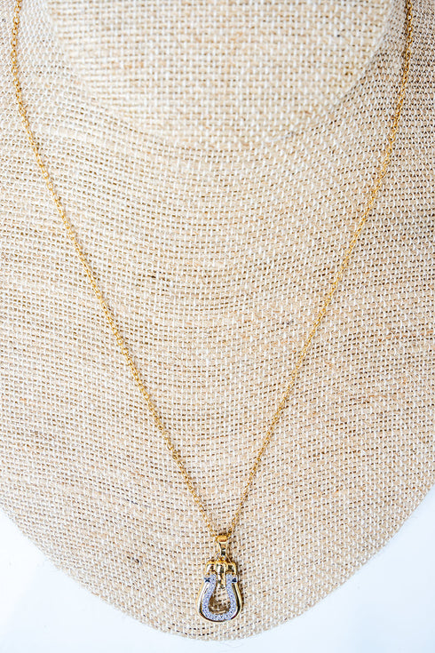 Gallop Glamour Goldtone Necklace