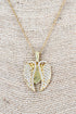 Heart & Halo Crystal Goldtone Necklace