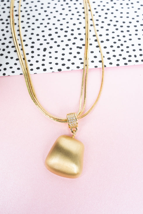 Elite Edition Crystal Goldtone Necklace