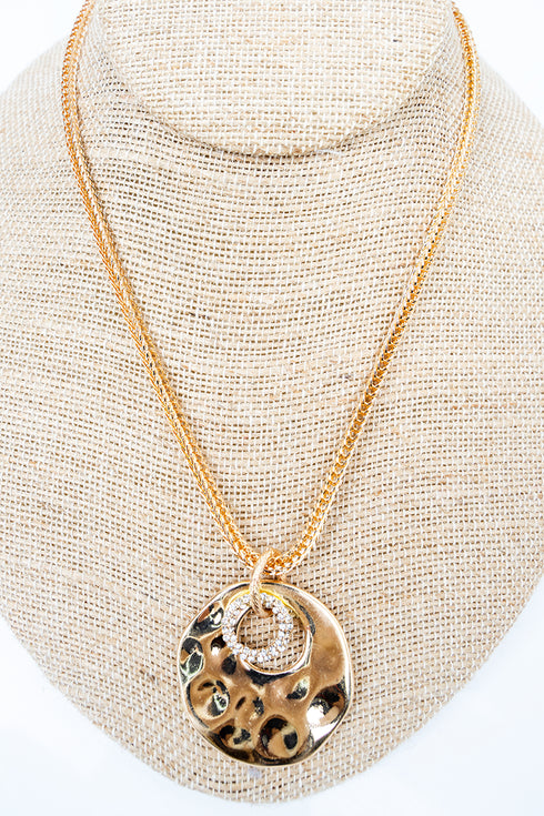 Everyday Icon Crystal and Goldtone Necklace