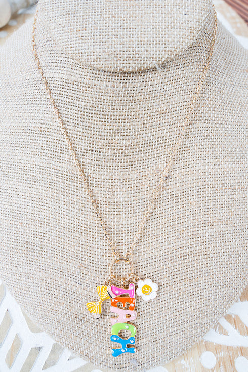 Teach Time Coquette Goldtone Necklace