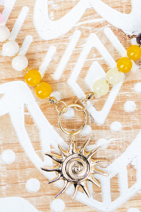 Hello Sunshine Multi-Color Beaded Necklace