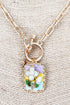 Sweet Botanica Goldtone Toggle Necklace
