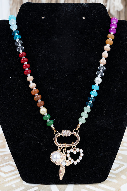 Love & Faith Multi-Color Beaded Necklace