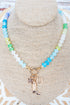 Frontier Flair Blue Multi Beaded Necklace