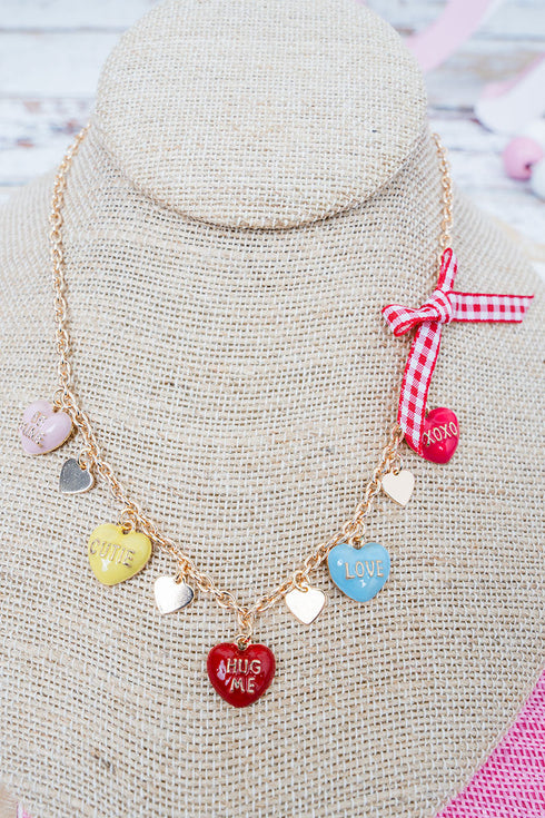 Multi-Color Sweet Talk Charm Necklace
