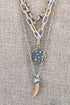 Black & Two-Tone Sizzle & Shine Triple Necklace Set