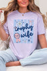 Blue Striped Trophy Wife Comfort Colors Adult Ring-Spun Cotton Tee