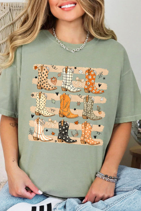 Kicking' Up Autumn Comfort Colors Adult Ring-Spun Cotton Tee