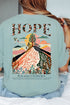 By The Power Of Hope Front & Back Comfort Colors Adult Ring-Spun Cotton Tee