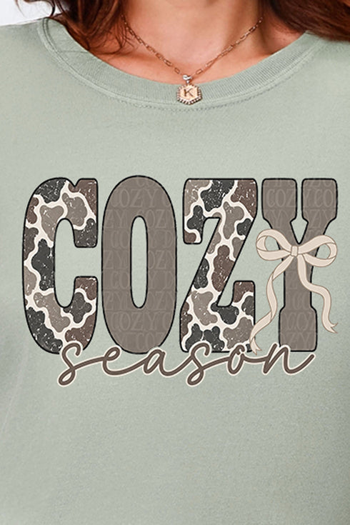 Camo Cozy Season Comfort Colors Adult Ring-Spun Cotton Tee