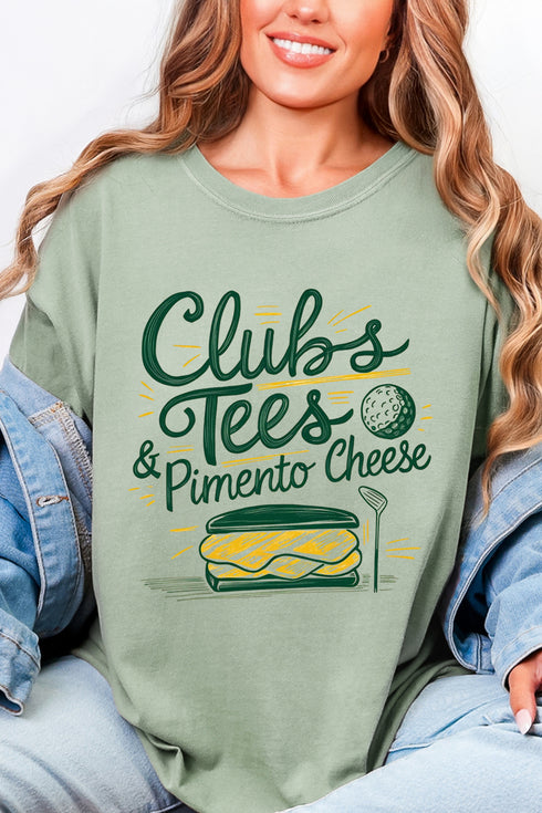 Clubs, Tees & Pimento Cheese Comfort Colors Adult Ring-Spun Cotton Tee