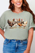 Coquette Chickens Comfort Colors Adult Ring-Spun Cotton Tee