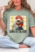 Down On The Farm Chicken Comfort Colors Adult Ring-Spun Cotton Tee