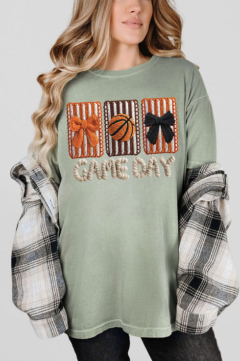 Faux Yarn Coquette Game Day Comfort Colors Adult Ring-Spun Cotton Tee