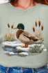 Faux Yarn Winter Mallard Comfort Colors Adult Ring-Spun Cotton Tee