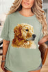 Faux Yarn Golden Retriever Comfort Colors Adult Ring-Spun Cotton Tee