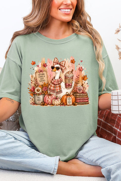 Goose Fall Vibes Comfort Colors Adult Ring-Spun Cotton Tee