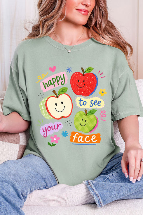 Happy To See Your Face Comfort Colors Adult Ring-Spun Cotton Tee