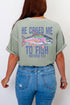 He Called Me To Fish Front & Back Comfort Colors Adult Ring-Spun Cotton Tee