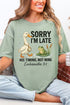 His Timing Not Mine Comfort Colors Adult Ring-Spun Cotton Tee