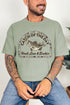 Hook Line & Sinker Brown Comfort Colors Adult Ring-Spun Cotton Tee