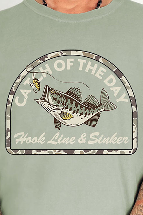 Hook Line & Sinker Cream Comfort Colors Adult Ring-Spun Cotton Tee