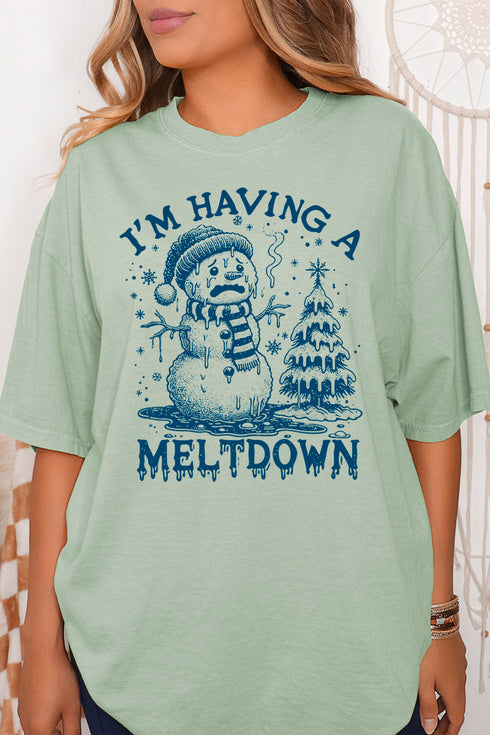 I'm Having A Meltdown Comfort Colors Adult Ring-Spun Cotton Tee