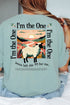 I'm The One Front & Back Comfort Colors Adult Ring-Spun Cotton Tee