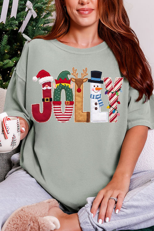 Christmas Characters Jolly Comfort Colors Adult Ring-Spun Cotton Tee
