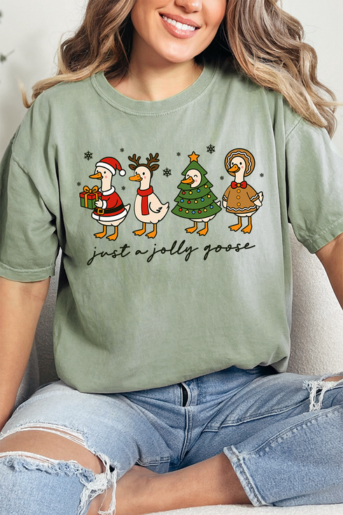 Just A Jolly Goose Comfort Colors Adult Ring-Spun Cotton Tee