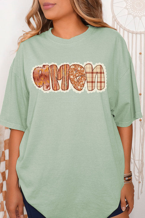 Lace Autumn Amen Comfort Colors Adult Ring-Spun Cotton Tee