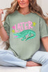 Pink Later Gator Comfort Colors Adult Ring-Spun Cotton Tee