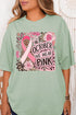 Leopard Doodle We Wear Pink Comfort Colors Adult Ring-Spun Cotton Tee