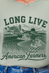 Long Live American Farmers Comfort Colors Adult Ring-Spun Cotton Tee