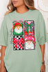 Merry Christmas Leopard Doodle Comfort Colors Adult Ring-Spun Cotton Tee