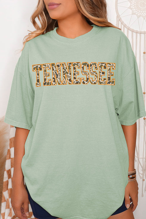Orange Tennessee Camo Comfort Colors Adult Ring-Spun Cotton Tee
