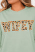 Orange Wifey Camo Comfort Colors Adult Ring-Spun Cotton Tee